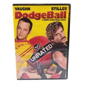 DodgeBall: A True Underdog Story DVD 2004 Unrated Ben Stiller Vince Vaughn New